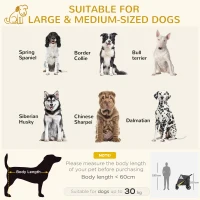 PawHut One-Click Foldable Pet Travel Stroller with Rain Cover, Cat Dog Pushchair with Universal Front Wheels, Shock Absorber, Storage Bags, Mesh Window, Safety Leash for Large and Medium Dogs (Grey)(m-4)