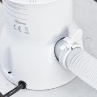 Outsunny Piscine Tubulaire Hors Sol rectangulaire Cadre en métal avec Filtre 292L x 190l x 75H cm Gris(m-9)