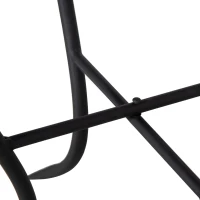 Outsunny Tavolino da Giardino Rotondo a Mosaico in Metallo con Piano in Ceramica, Ф35.5x53.5cm(m-7)