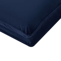 HOMCOM Sedia da Pavimento con Schienale Regolabile in 5 Posizioni e Seduta Imbottita, in Acciaio e Poliestere, Blu scuro(m-9)