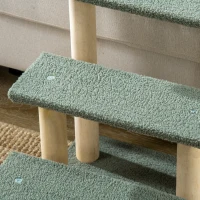 PawHut 48cm Three-Step Cat Tree, with Toy Ball, Jute Scratching Post - Green(m-9)