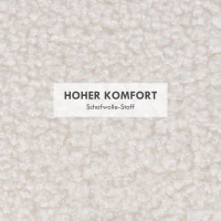 HOMCOM Hocker Polsterhocker, Teddyfleece, versteckter Stauraum, umkehrbarer Deckel, 56 cm x 56 cm x 42 cm, Weiß(m-6)