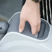 DURHAND Luftschlauchtrommel mit automatisches Aufrollen Schlauchaufroller Schlauchbox 20 m Schlauch Wandmontage für Garten 180° Schwenkbar 43 x 25 x 35 cm(m-8)