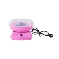 HOMCOM Machine barbe à papa pied antidérapant avec 10 tiges de bambou et 1 cuillère 27l x 26l x18hcm rose(m-7)