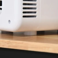 HOMCOM 4L Auto-Kühlschrank Kühlbox Mini-Kühlschrank  DC 12V AC 230V/50Hz 60 W für Auto und Camping Weiß 25,8 x 20,5 x 26,3 cm(m-8)