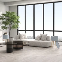 HOMCOM Modern Side Table with Hidden Storage Space, Round Night Stand with Removable Tray Wood Frame End Coffee Table for Living Room, Set of 2, Grey(m-2)