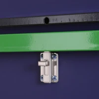 HOMCOM Tavolo da Ping Pong Pieghevole Interno con 8 Ruote 152.5 × 274 × 76cm(m-8)