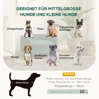 PawHut Hundebett Hundesofa Haustiersofa, Eukolyptusholz, 68 x 68 x 35 cm, Grün(m-5)