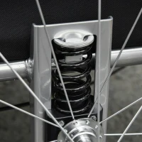 PawHut Carrellino Rimorchio per Cani da Bicicletta, Bianco e Nero(m-8)