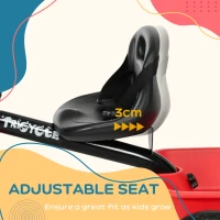 AIYAPLAY Kids Trike for 2-5 Years with Adjustable Seat, Pedal, Baskets, Red(m-5)