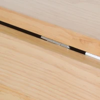 HOMCOM Set 3 Pezzi Tavolo Pieghevole da Cucina e 2 Sgabelli Salvaspazio - Bianco e Legno(m-7)