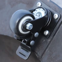 Outsunny Sonnenschirmständer 25kg Schirmständer mit Rollen rund Rattanoptik Ständer für Schirmstangen mit Ø38/48 mm Ständer für Garten, Balkon, Schwarz(m-9)