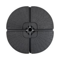 Outsunny Schirmgewicht, Schirmfuß, 4 Teile, befüllbar, für 52 kg Wasser oder 68 kg Sand, 48 x 48 x 8 cm(m-8)