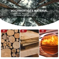 Outsunny Schaukelbank aus Holz, Gartenbank mit Armlehne, Schwingbank, 2 Sitzer Holzbank für Garten, Balkon, bis 250 kg belastbar, Verkohlt, 112 x 96 x 93 cm(m-6)