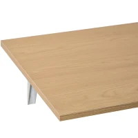 HOMCOM Wandklapptisch Wandtisch Klapptisch Esstisch Schreibtisch, MDF, Natur, 60x40cm(m-7)