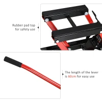 DURHAND 680 KG Hydraulic Motorcycle ATV Steel Lift Jack Srand Street Bike Hoist(m-5)