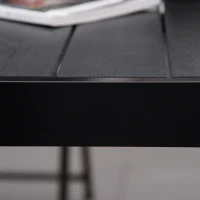 Outsunny Gartentisch Outdoor-Tisch Outdoor-Loungetisch, wetterbeständig, 190 x 90 x 74 cm, Schwarz(m-9)