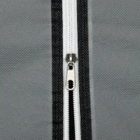 HOMCOM Stoffschrank Kleiderschrank faltbarer Schrank, 1 Kleiderstange, 6 Regalböden, 102 x 42.5 x 162.5 cm, Grau(m-9)