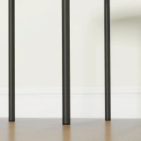 HOMCOM Küchenhocker 4-er Set, stapelbar, Samtoptik, bis 100kg, Metallrahmen, 41,5 x 41,5 x 46 cm, Cremeweiß(m-9)