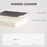 HOMCOM Executive Office Chair, Faux Leather Desk Chair with Height Adjustable, Swivel Wheels and Tilt Function, Computer Chair for Home Office and Study Room, Brown(m-4)