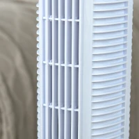 HOMCOM Turmventilator mit Fernsteuerung 70° Oszillierender Standventilator 78,5cm Säulenventilator 50 W 3 Modi & 3 Geschwindigkeiten Schwarz+Weiß(m-8)
