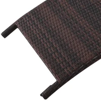 Bain de soleil pliable résine tressée matelas et tétière inclus(m-8)