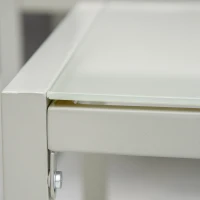 Outsunny Set da Giardino 4 Pezzi in Rattan PE con 2 Poltrone, Divanetto e Tavolino da Caffè in Vetro Temperato Grigio(m-9)