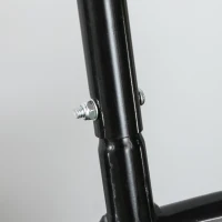 Outsunny Rullo da Giardino Φ32x50cm in Metallo Impermeabile Nero, Serbatoio Fino 38 Litri (Acqua o Sabbia)(m-9)