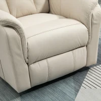 HOMCOM Elektrischer Relaxsessel mit Fernbedienung, verstellbare Rückenlehne 155°, ausziehbare Fußstütze, Mikrofaser(m-8)