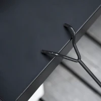 Outsunny Outdoor 3 in 1 Square Fire Pit Brazier with BBQ Grill, Metal Large Firepit with Lid, Log Grate, Poker for Backyard, Camping, Bonfire, Wood Burning Stove, 86 x 86 x 38cm, Black(m-8)