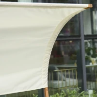 Outsunny Doppelliege Sonnenliege Schaukelliege Relaxliege mit Dach Kiefer Grau+Weiß 190 x 135 x 185 cm(m-9)