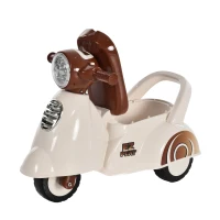 HOMCOM Rutscher Kinder Rutscherauto Geländewagen Rutscherfahrzeug Kinderfahrzeug  für Jungen und Mädchen mit Musik & Druckknopfhupe Weiß 66 x 33 x 47,7 cm(m-10)