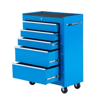 Homcom Servante d'Atelier sur Roulettes Bleu 68 x 39 x 71 cm(m-7)