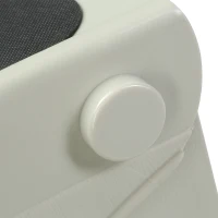 PawHut 3-steps Dog Stairs, Plastic Cat Ladder Lightweight, Pet Access Steps, for Bed, Sofa, Non-slip Stickers, White(m-9)