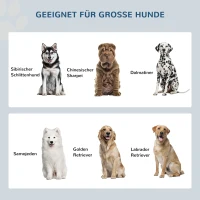 PawHut Erhöhte Futterstation mit 2 Edelstahlschüsseln und 44 L Stauraum, Magnettüren, für große Hunde, Schwarz(m-7)