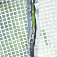 Outsunny Mini Greenhouse Portable Flower Planter Tomato Vegetable House for Garden Backyard with Zipper 120 x 60 x 60 cm, White(m-9)