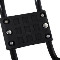 HOMCOM Set 2 Staffe Porta Kayak con Attacco Universale per Portapacchi Adatte per Canoe e Paddleboard, Nero, 46x16.5x47cm(m-8)