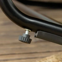 Outsunny Outdoor PE Rattan Rocking Chair, Patio Luxury Round Wicker Garden Porch Furniture w/ Thick Cushion, Natural Wood Finish(m-8)