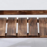 Outsunny Portapiante Pieghevole Portavasi in Legno di Abete con 3 Livelli Scaffale da Esterno per Piante Portafiori 80x37x93cm(m-9)