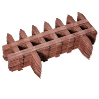 Outsunny Set of 12 Wooden 60cm Garden Fence Pieces(m-12)