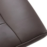 HOMCOM Fauteuil relax avec repose-pied fauteuil de relaxation relaxant pivotant 360° et dossier inclinable pour TV supportant jusqu'à 120 Kg revêtement synthétique métal marron(m-7)