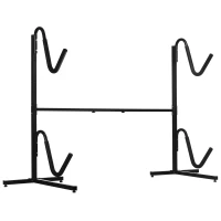 SPORTNOW Halterung für 2 Kajaks, Surfboards, Stand-Up-Paddles, Metallrahmen, breitenverstellbar 144-180 cm(m-10)