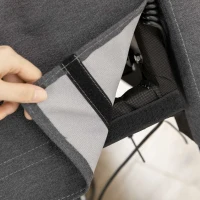 HOMCOM Power Lift Chair, Fabric Electric Recliner Sofa Chair for Elderly with Heavy Duty Motor, Remote Control, Side Pocket, Grey(m-9)