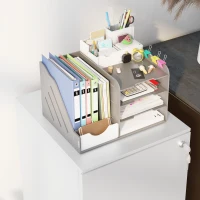 Vinsetto 2-Drawer Vertical Filing Cabinet with Lock and 5 Wheels, Steel Mobile File Cabinet, for A4, Legal and Letter Size, Pre-Assembled Body, White(m-9)