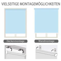 Outsunny Senkrechtmarkise Balkonmarkise Vertikalmarkise Windschutz Seitenrollo Sichtschutz mit Handkurbel Polyesterstoff+Aluminium Dunkelgrau 140 x 100 cm(m-4)