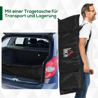 HOMCOM Fußballtor 2er Set faltbar 183 x 90 x 90 cm Fussballtor mit Tragetasche wetterfest Outdoor Fußball Tore für Erwachsene Fußballtore für Garten Training Freizeit Schwarz(m-5)