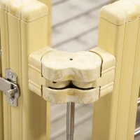 PawHut Welpenlaufstall größenverstellbar Natur(m-8)