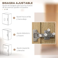 HOMCOM Armario de Cocina con 2 Cajones 2 Armarios 4 Estantes Abiertos Estilo Moderno 90x40x170 cm Roble y Negro(m-7)