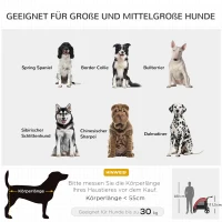 PawHut Hundebuggy Hundewagen Hundeanhänger Hundetasche Haustiere Oxford Groß Rot+Schwarz 98x82x110 cm(m-4)