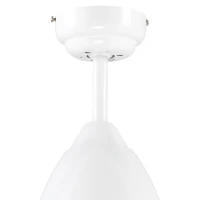 HOMCOM Ventilatore da Soffitto a 6 Velocità con Luce LED e Telecomando, in Acciaio, Ø122x45cm, Bianco(m-9)